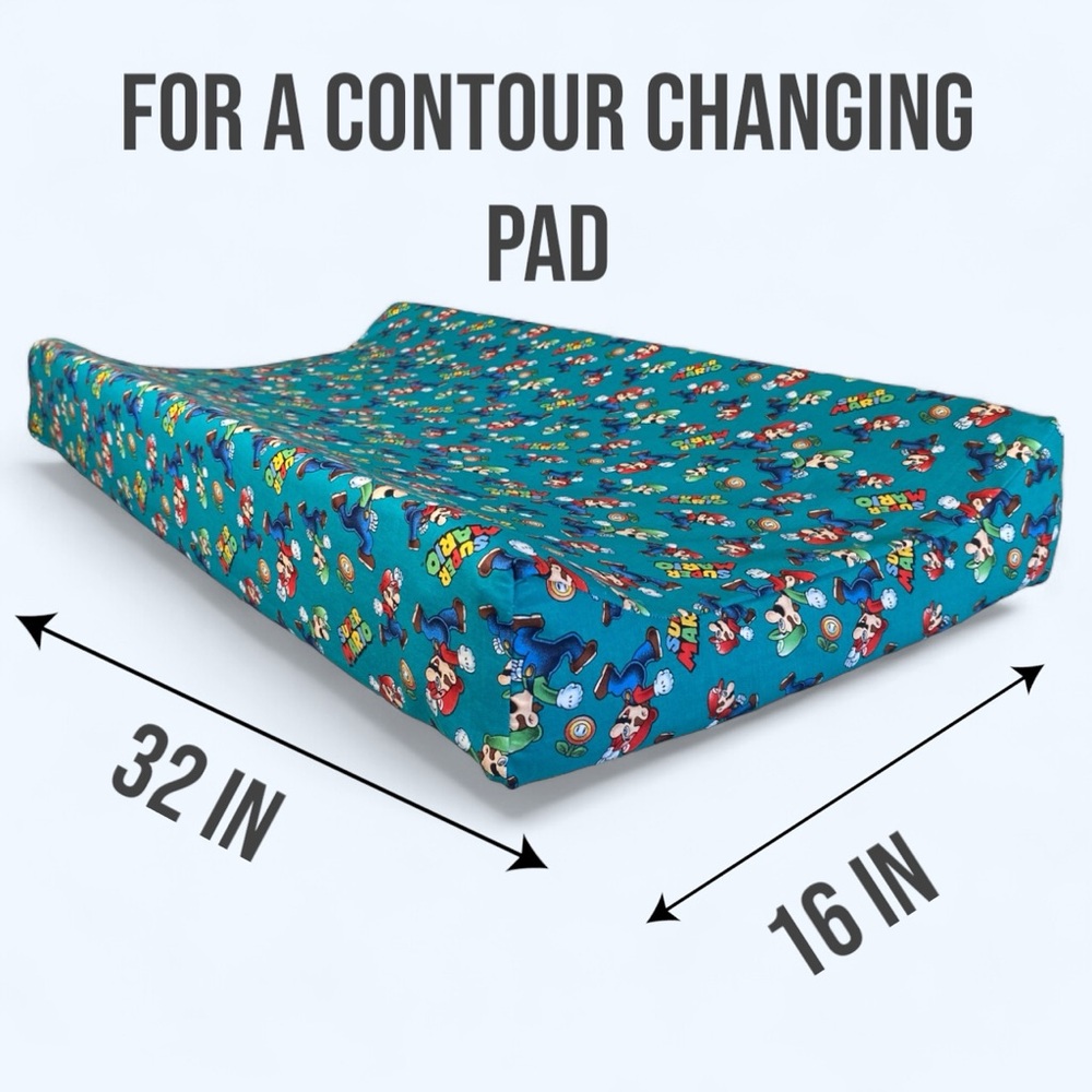 Nintendo Super Mario and bros baby Changing Pad Cover